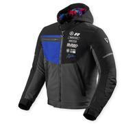 Revit Haste H2O impermeabile Giacca tessile moto, nero-blu, taglia S per maschi