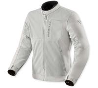 Revit Highcrest H2O Giacca tessile da motocicletta impermeabile, argento, taglia 2XL per maschi
