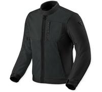 Revit Highcrest H2O Giacca tessile da motocicletta impermeabile, nero, Taglia S
