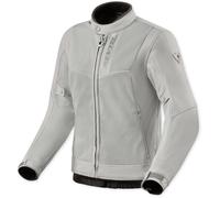Revit Highcrest H2O Giacca tessile impermeabile per motociclette, argento, taglia 38 per donne