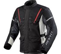Revit Horizon 3 H20, giacca tessile impermeabile XXL male Nero/Rosso/Grigio Chiaro