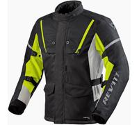 Revit Horizon 3 H2O Giacca tessile moto, nero/giallo, Taglia S