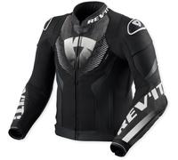Revit Hyperspeed 3 Air Giacca di pelle da motociclista perforata, nero-bianco, taglia 54 per maschi