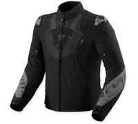 Revit Hyperspeed 3 H2O Giacca tessile da motocicletta impermeabile, nero/grigio, Taglia 3XL