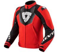 Revit Hyperspeed 3 H2O Giacca tessile da motocicletta impermeabile, rosso/nero, Taglia S