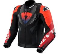 Revit Hyperspeed 3 Pro, giacca in pelle/tessuto 50 male Nero/Rosso