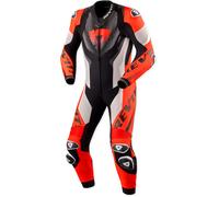 Revit Hyperspeed 3, tuta in pelle 1pz. traforata 46 male Grigio Chiaro/Rosso Fluo/Nero