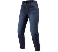 Revit Harper Tapered Jeans da moto da donna, blu scuro, Taglia 32/32