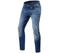 Rev'it Jeans Uomo Revit Carlin Sk Blu Medio Slavato L34 Standard W30