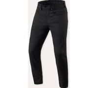 Rev'it Jeans Uomo Revit Keegan Tapered Nero Accorciato L32 W33