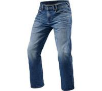Rev'it Jeans Uomo Revit Philly 3 Lf Blu Medio Slavato L34 Standard W28