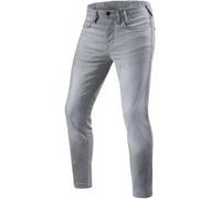 Rev'it Jeans Uomo Revit Piston 2 Sk Grigio Chiaro Slavato L34 Standard W38