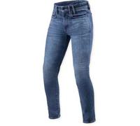 Rev'it Jeans Uomo Revit Piston 3 Skinny Blu Medio Used L34 Standard W30