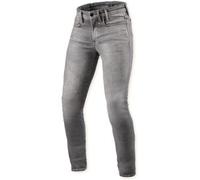 Rev'it Jeans Uomo Revit Piston 3 Skinny Grigio Medio Used L30 Extra Accorciato W28