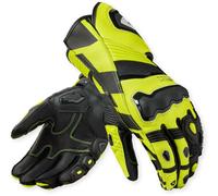 Revit Jerez 4 Guanti da moto, nero/giallo neon, Taglia S