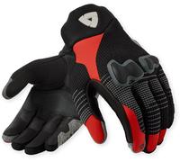 Revit Kinetic 2 Guanti da moto, nero/rosso, Taglia XL