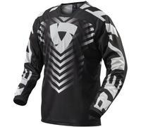 Revit Rough Maglia motocross, nero-bianco, taglia L