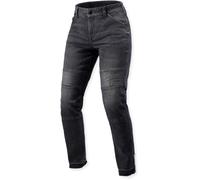 Revit Moto 2 Slim Jeans da moto da donna, nero, taglia 32 34 per donne