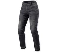 Revit Moto 2 Slim Jeans da moto da donna, nero, Taglia 32/32