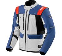 Revit Offtrack 3 H2O, giacca tessile impermeabile M male Blu/Grigio Chiaro/Rosso