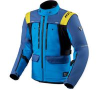 Revit Offtrack 3 H2O, giacca tessile impermeabile XL male Azzurro/Blu/Giallo