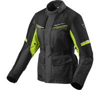 Revit Outback 3 Giacca donna moto tessile, nero/giallo neon, Taglia 34