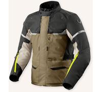 Revit Outback 4 H2O Giacca tessile moto, grigio-verde, taglia XL per maschi