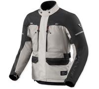 Revit Outback 5 H2O Giacca tessile da motocicletta impermeabile, argento/nero, Taglia S