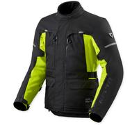 Revit Outback 5 H2O Giacca tessile da motocicletta impermeabile, nero-giallo, taglia 3XL per maschi