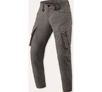 Revit Cargo Tristan Tapered Pantaloni tessili per motociclette, nero-verde, taglia 28 34 per maschi