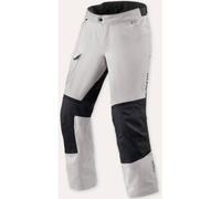 Revit Convergent H2O Pantaloni tessili impermeabili per motociclette, argento/nero, Taglia L
