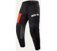 REV'IT! Pantaloni Moto Lejano Tessuto Nero/Rosso Taglia XXL