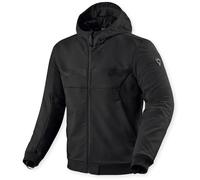 Revit Parabolica 2 Felpa con cappuccio e zip da moto, nero, Taglia 4XL