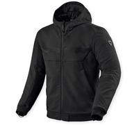 Revit Parabolica 2 Felpa con cappuccio e zip da moto, nero, Taglia S