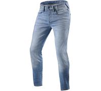 Rev'it Jeans Uomo Revit Piston 2 Sk Azzurro Slavato L36 Allungato W30