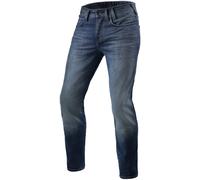 Rev'it Jeans Uomo Revit Piston 2 Sk Blu Medio Slavato L34 Standard W31