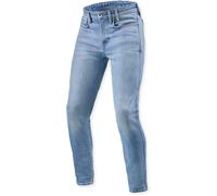 Rev'it Jeans Uomo Revit Piston 3 Skinny Blu Chiaro Vintage L30 Extra Accorciato W28