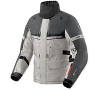 Revit Poseidon 3 GTX Giacca tessile moto, nero-grigio-argento, taglia 3XL per maschi