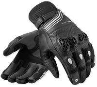 Revit Positron Guanti da motocicletta perforati, Bianco/nero, Taglia M