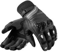 Revit Positron Guanti da motocicletta perforati, nero-bianco, taglia 2XL per maschi