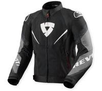REV'IT! Revit Quantum 3 Air Giacca tessile da moto, nero/bianco, 2XL