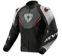 Revit Quantum 3 Air Giacca tessile da moto, nero/grigio/rosso, Taglia S