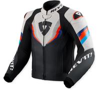Revit Quantum 3, giacca in pelle 46 male Nero/Grigio Chiaro/Rosso