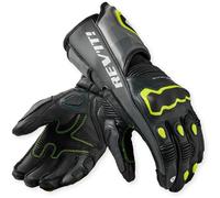 Revit Quantum 3 Guanti da moto, nero/grigio/giallo neon, Taglia M