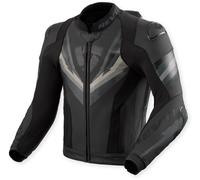 Revit Quantum 3 Pro giacca in pelle da moto traforata, nero/antracite, Taglia 48