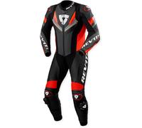 Rev'it Tuta Intera In Pelle Revit Quantum 3 Antracite Neon Rosso UOMO 46