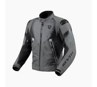 REV'IT! Revit Control H2O Giacca tessile moto, grigio/nero, L