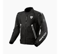 REV'IT! Revit Control H2O Giacca tessile moto, nero/bianco, L