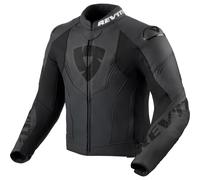 Giacca da moto in pelle Revit Argon 3 nero-antracite 50