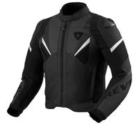 Revit Automate giacca in pelle da moto traforata, nero, Taglia 46